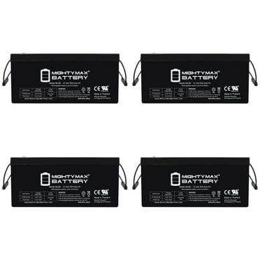 24V 500Ah AGM Deep Cycle Battery for Bank OffGrid Solar Wind - 4 Pack