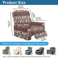 thumbnail image 7 of Xoenoiee Aztec Cow American Tribal Pattern Recliner Cover 4-Pieces Thick Soft Recliner Chair Slipcover with Side Pocket and Non-Slip Elastic Bottom for Kids Pets, 7 of 7