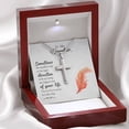 thumbnail image 4 of To My Daughter Smallest Step Cross Card Necklace w Stainless Steel Pendant, 4 of 20