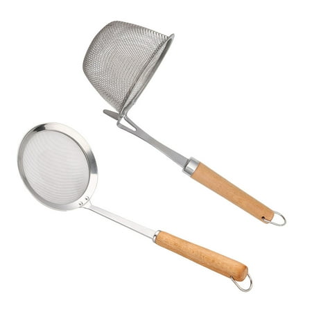 

1 Set of Household Colander Spoon Noodle Straining Basket Simple Kitchen Gadget