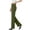 *Army Green, variant on Women's High Waisted Pull-On Dress Pants,Straight Leg Work Trousers For Women,Ladies Stretchy Business Office Slacks with Pockets,Black,S-2XL