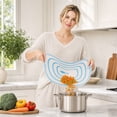 thumbnail image 7 of Cutting Board Mat Large Flexible Blue Silicone for Kitchen Prep, 7 of 7