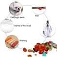 thumbnail image 3 of 2 uds. Relicario rellenable, medallón para el pelo, soporte para cenizas, urna pequeña para cenizas, joyería de cremación, collar de vial de sangre MFZFUKR BST3008544-2, 3 of 6