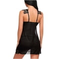 thumbnail image 4 of Deals under 5.00 Lindreshi Lingerie Sets for Women Women Sexy Intimates Lace Stitching Siold V Neck Sexy Intimates Sleepwear, 4 of 4