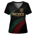 thumbnail image 6 of 2026 New Mexico Soccer Jersey Women, Mexican Jersey Soccer T-Shirt, Jersey De Mexico V-Neck Short Sleeve Football Shirt, Athletic Training Uniform for Adult, 6 of 6
