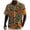 A1#-Orange, variant on Men African Dashiki Print Short Sleeve Shirt - Casual Button Down Top, Summer Beach Holiday Tee(Red-M)
