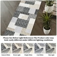 thumbnail image 6 of GlowSol 2'x6' Modern Geometric Runner Rug Washable Non Slip Low Pile Bedroom Runner Rug Soft Foldable Runners for Laundry, Gray Camel/Multi, 6 of 7