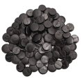 thumbnail image 1 of 500 Uds. Botones negros de 16mm, compatibles con paneles traseros, decoraciones de zapatos para niños, 1 of 5