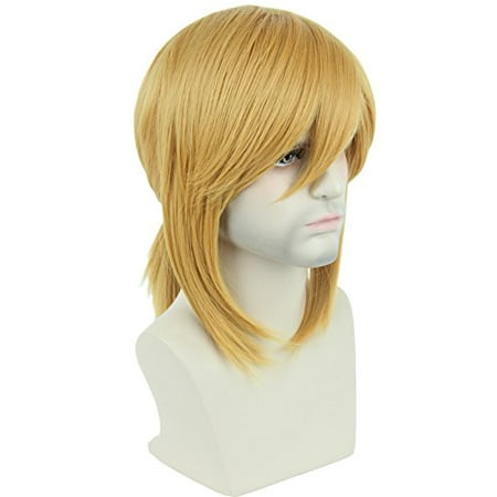 Topcosplay Perruque Blonde Frange Laterale Courte Avec Tresse Cosplay Halloween Costume Perruques Pour Hommes Ou Femmes Walmart Canada