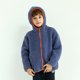 thumbnail image 2 of Gibobby Chaqueta de invierno para niñosNiños pequeños, niñas, manga larga, invierno, forro polar sólido, con capucha, abrigo con cremallera, chaqueta, pr(Azul, 3-4 Años), 2 of 4