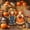 #146Orange, variant on Halloween Yard Stakes, Courtyard Decoration Set, Spooky Outdoor Decor, Lightweight Durable Plastic and Weather Resistant Build for Garden Beds, Flower Borders and Lawn Displays.