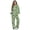Clover Elephant Print, variant on Jiueut Glittery Paw Print Pattern Stretch Lounge Sets for Women 2 Piece Outfits, Polyester Spandex Fabric Elastic Cuff Women's Loungewear Set for Outdoor City Walking, Size X-Small