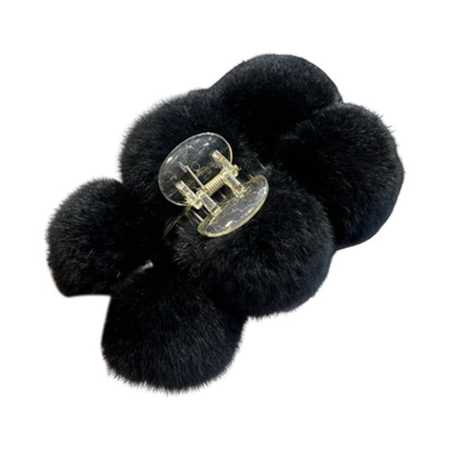 Pinzas grandes para el cabello antideslizantes para cabello fino y grueso. Accesorios para el cabello. Pinzas lindas. Negro
