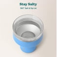 thumbnail image 4 of Vaso de cóctel REDUCE Saltini con aislamiento de 473 ml con tapa azul, 4 of 7