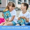 thumbnail image 6 of Haosy 3 Pack Reusable Ziploc Bags BPA Free Healthy Food Storage Bag Leakproof Sandwich Snack Freezer Bags Starfish with Sunglasses, 6 of 7