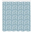 thumbnail image 3 of Ambesonne Blue Sky Shower Curtain, Repetitive Doodle Style, 69"Wx70"L, Pale Blue Pale Orange, 3 of 5