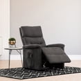 thumbnail image 2 of Primo Elise Power Lift Recliner Chair – 29-inch Wide, Espresso Upholstered, Wired Remote Control, Adjustable Recline–Compact Mobility Seating for Home, 2 of 9
