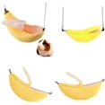 thumbnail image 3 of Banana Hamster Bed House, Hamaca Pequeño Animal Cálido Cama Casa Jaula Nido Hamster Accesorios para Sugar Glider Hamster Bird Pet (Amarillo) Zhivalor WMXL-262, 3 of 4