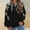 Black, variant on CaiJunJia 2024 Plus Size Women Sweatshirt Fall Casual Button Up Henley Pullover Sweater Comfy Loose