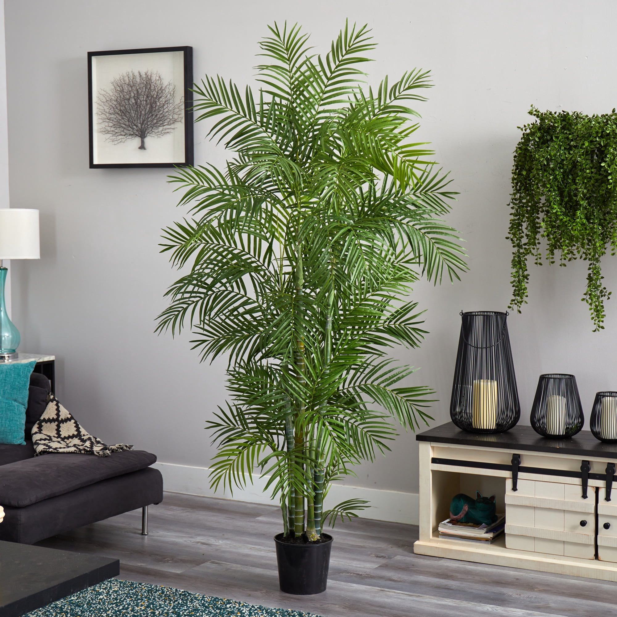 Nearly Natural 6 ft. Areca Silk Palm Tree