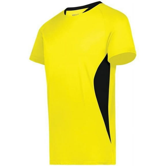 Augusta Sportswear 322240.78N.XL Madrid Soccer Jersey, Electric Yellow & Black - Extra Large