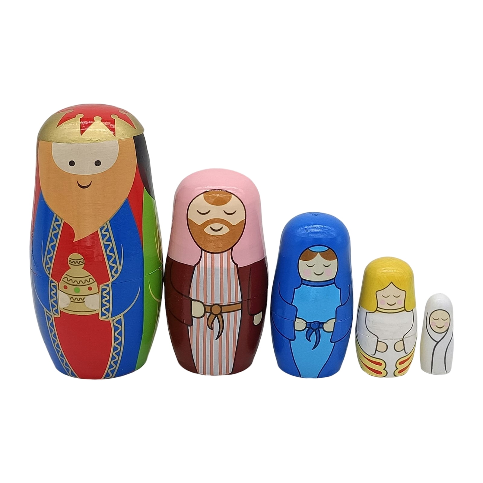 Boc Russian Nesting Doll Regional Style Polished Childlike FiveLayer