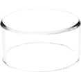 thumbnail image 1 of Plymor Clear Acrylic Round Cylinder Display Riser, 2 inches (Height) x 4 inches (Depth) (2 Pack), 1 of 3
