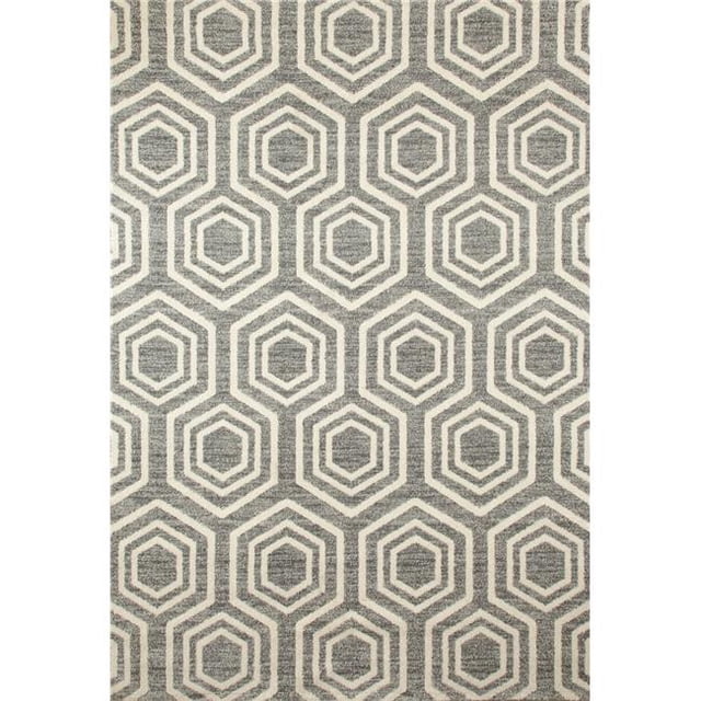 Art Carpet 841864100440 3 x 4 ft. Highline Collection Bees Knees Woven Area Rug, Gray