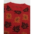 thumbnail image 5 of Pullover Sweaters for Women Y2K Maple Leaves Print Crewneck Fall Winter Halloween Knitted Sweaters Warm Long Sleeve Jumper Tops Alsol Lamesa, 5 of 6