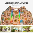 thumbnail image 4 of Lsque Fall Gnomes1 Pattern Casual Women's Hoodie,Hooded Sweatshirt with Kangaroo Pocket,Pullover Hoodie with Eye-catching Drawstrings-XX-Large, 4 of 7