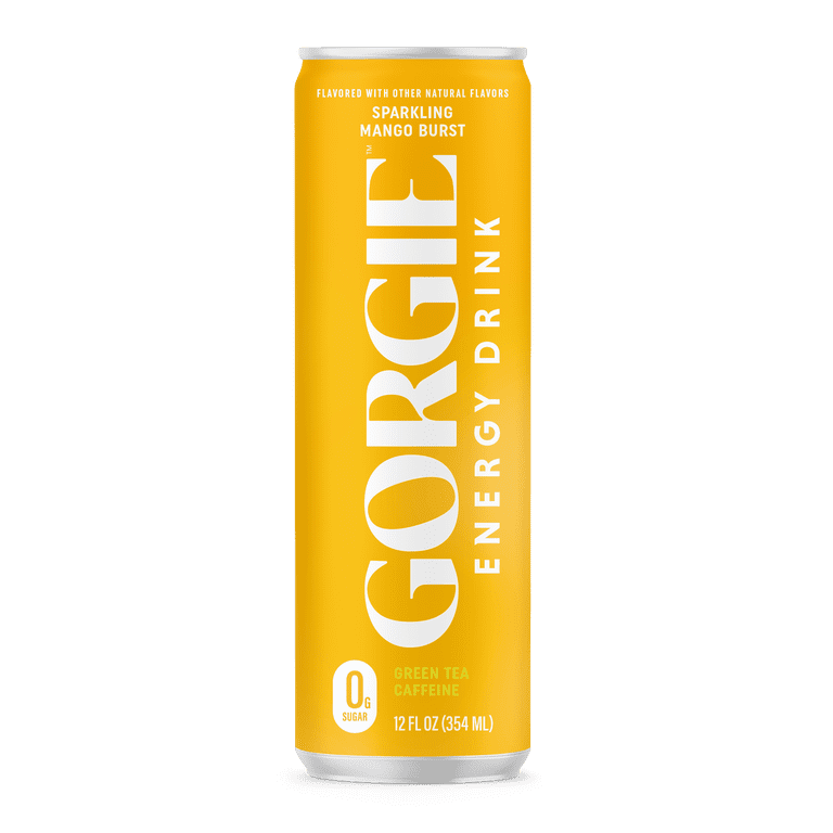 GORGIE Sparkling Mango Energy Drink, 12 fl oz, 5 Pack photo 2