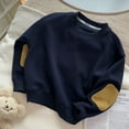 thumbnail image 4 of TSHXS Boys Hoodie Boys Clothes Size 6 Boys' Crew Neck Long Sleeve Sweatshirt - Soft Pullover Sweaters For Youth Kids Boys & Girls Blue 4-5 Years, 4 of 4