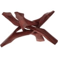 thumbnail image 1 of Wooden Tripod Wooden Tripod Stand Abalone Shell Stand Decorative Bowl Display Rack Crystal Ball Holder, 1 of 8