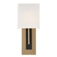 thumbnail image 4 of Brent 1 - Light Vibrant Gold And Black Forged Gold Contemporary Incandescent Silk And Steel Wall Sconce, 4 of 12