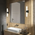 thumbnail image 4 of Livex Lighting Aero 2-Light Twist Lock Metal ADA Vanity Sconce in Textured Black, 4 of 14