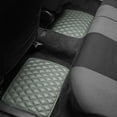 thumbnail image 5 of FH Group Universal Fit Diamond Pattern Floor Mats Leather For Car SUV Van Gray w/ Black Dash Pad F12002GRAY-FH1002BLACK, 5 of 7