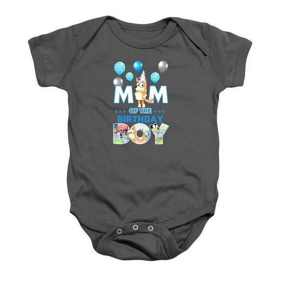 Bluey And Bingo Mom Happy Birthday Boy Baby Onesie Bluey Friends Tees, Trending Bluey Tee, Oh Biscuits Shirt Cute Baby Onesie, BABY BODYSUIT LAT 4424