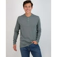 thumbnail image 2 of Real Essentials 3 Pack: Men's Cotton Short & Long Sleeve Henley T-Shirt Performance Activewear (Available In Big & Tall), 2 of 5