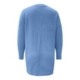 thumbnail image 4 of Sweaters for Women Trendy Knit Long Sleeve Cardigan Solid Color Fall Outerwear, 4 of 5