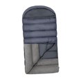 thumbnail image 1 of Saco de dormir de 220 cm x 100 cm para personas altas y cálidas con capucha para acampar, viajar, mochilero Azul 15kg, 1 of 8