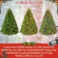 thumbnail image 4 of 6ft Pre-Lit Artificial Christmas Tree with 200 Lights, 8 Lighting Modes, Foldable Stand & Foot Pedal Switch, Holiday Decoration, 4 of 9