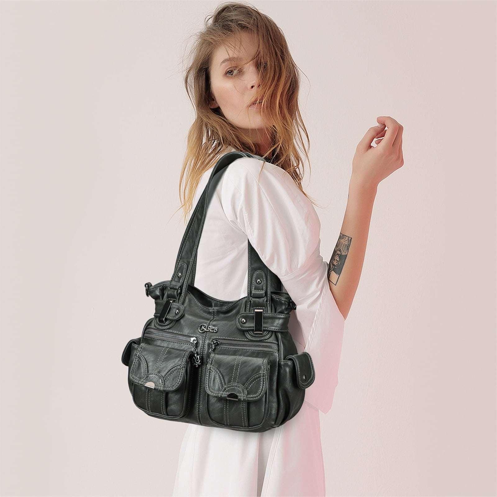 KL928 Soft PU Leather Purses and Handbags Medium Hobo Shoulder Bags Gifts for Women