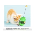 thumbnail image 3 of Juguetes interactivos para gatos, vaso 4 en 1, juguete para gatos con doble bola y palo, dispensador de croquetas para gatos fácil de limpiar, juguete para cazar, jugar, comer en interiores (verde)   ER, 3 of 4