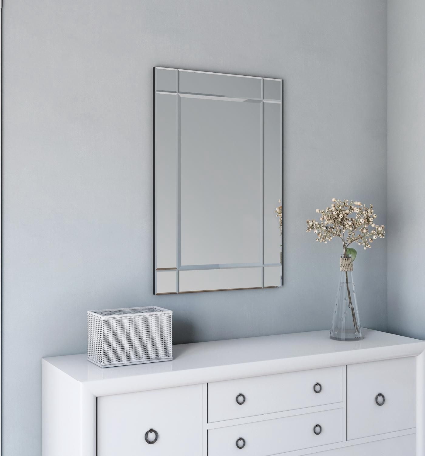 A&E Bath and Shower Raie 24x36 Decorative Mirror