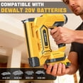 thumbnail image 5 of 18GA Brad Nailer Cordless Compatible with Dewalt 20V, 18 Gauge Nail Gun with 1000 Nials for Wood Carpentry, Brushless, 2 Mode, 5/8 to 1-1/4 Inch, With 1*2.0AH Battery and charger, 5 of 7