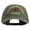 Olive, variant on U.S. Army 24th Infantry Division Embroidered Washed Solid Pigment Dyed Cotton Twill Brass Buckle Cap - Olive OSFM