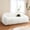 White, variant on 84 Inch Modern Faux Fur Sofa with Ball Pillow, Cream White Luxury Cloud Couch for Living Room