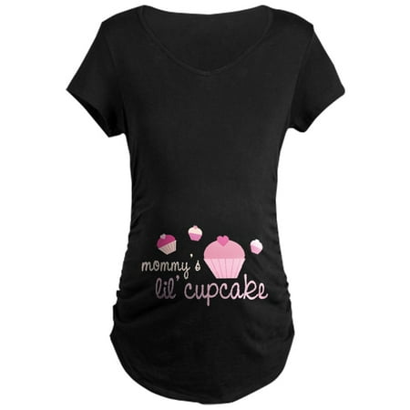 

CafePress - Mommy s Lil Cupcake Maternity Dark T Shirt - Maternity Dark T-Shirt