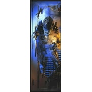 Alien - Framed Door Movie Poster (Alien In Doorway) (Size: 22" X 63") (Black Aluminum Frame)