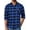 Buffalo Blue&black, variant on COOFANDY Men's Flannel Plaid Shirt Long Sleeve Button Down Shirt Cotton Casual Lightweight Shirt Jacket